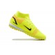 Nike Mercurial Superfly VIII Academy TF Yellow Black White Orange High Men Football Boots