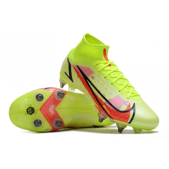 Nike Mercurial Vapor XIV Elite SG PRO Anti Clog High Chartreuse Men Football Boots