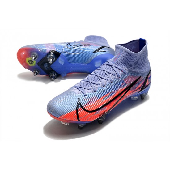 Nike Mercurial Vapor XIV Elite SG PRO Anti Clog High Deep Blue Men Football Boots