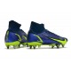 Nike Mercurial Vapor XIV Elite SG PRO Anti Clog High Deep Blue Yellow Men Football Boots