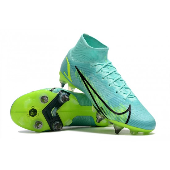 Nike Mercurial Vapor XIV Elite SG PRO Anti Clog High Turqoise Men Football Boots