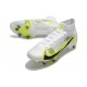 Nike Mercurial Vapor XIV Elite SG PRO Anti Clog High White Men Football Boots