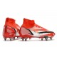 Nike Mercurial Vapor XIV Elite SG PRO Anti Clog High White Red Men Football Boots