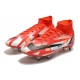 Nike Mercurial Vapor XIV Elite SG PRO Anti Clog High White Red Men Football Boots