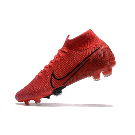 Nike Superfly 7 Elite SE FG Black Red High Men Football Boots