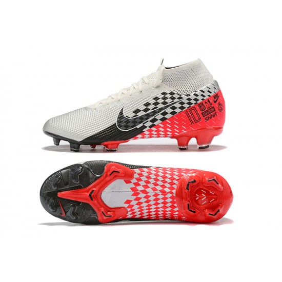 Nike Superfly 7 Elite SE FG Black Red White High Men Football Boots