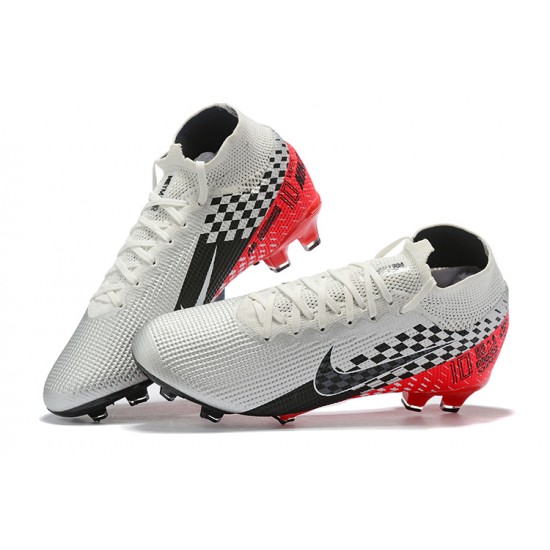 Nike Superfly 7 Elite SE FG Black Red White High Men Football Boots