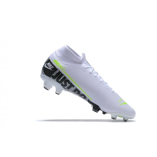 Nike Superfly 7 Elite SE FG Black Yellow White High Men Football Boots