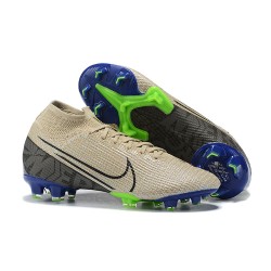 Nike Superfly 7 Elite SE FG Khaki Blue Green High Men Football Boots