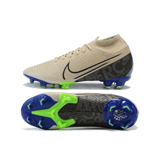 Nike Superfly 7 Elite SE FG Khaki Blue Green High Men Football Boots