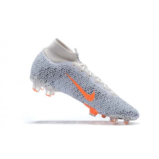 Nike Superfly 7 Elite SE FG Orange Black White High Men Football Boots