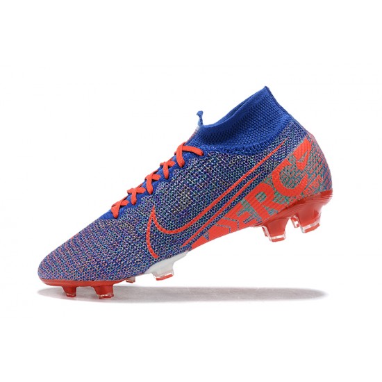 Nike Superfly 7 Elite SE FG Orange Light/Blue High Men Football Boots