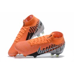 Nike Superfly 7 Elite SE FG Orange Red Black White High Men Football Boots