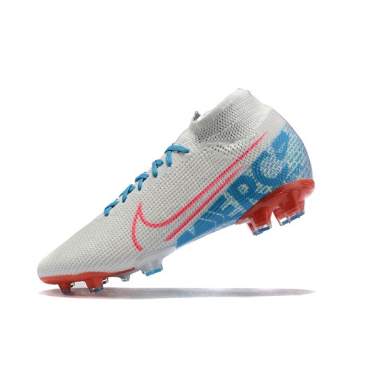 Nike Superfly 7 Elite SE FG White Pink Orange Blue High Men Football Boots