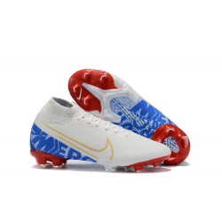 Nike Superfly 7 Elite SE FG White Red Blue Red High Men Football Boots