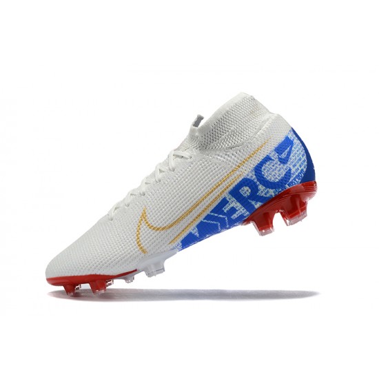 Nike Superfly 7 Elite SE FG White Red Blue Red High Men Football Boots