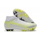 Nike Superfly 8 Academy AG High White Yellow Women/Men Football Boots