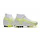 Nike Superfly 8 Academy AG High White Yellow Women/Men Football Boots