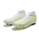 Nike Superfly 8 Academy AG High White Yellow Women/Men Football Boots