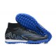 Nike Superfly 8 Academy TF Black Blue White Men High Football Boots