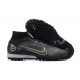 Nike Superfly 8 Academy TF Black Gold Gray High Men Football Boots