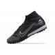Nike Superfly 8 Academy TF Black Gold Gray High Men Football Boots