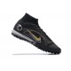 Nike Superfly 8 Academy TF Black Gold Gray High Men Football Boots