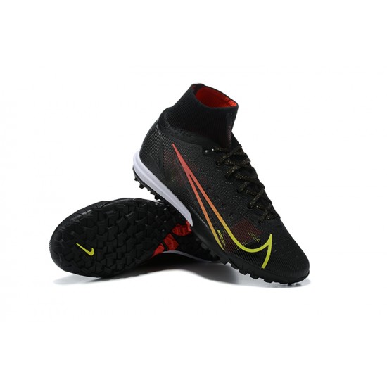 Nike Superfly 8 Academy TF Black White Red High Men Football Boots