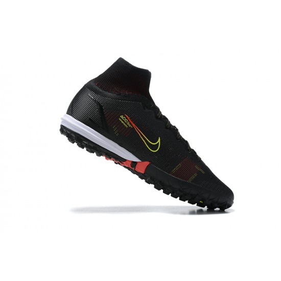 Nike Superfly 8 Academy TF Black White Red High Men Football Boots