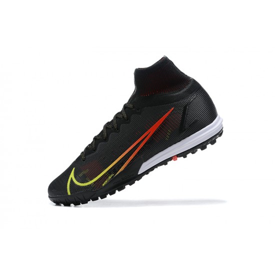 Nike Superfly 8 Academy TF Black White Red High Men Football Boots