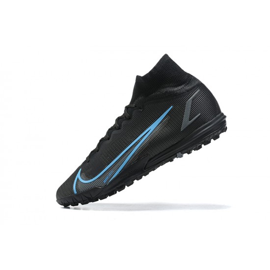 Nike Superfly 8 Academy TF Blue Black High Men Football Boots