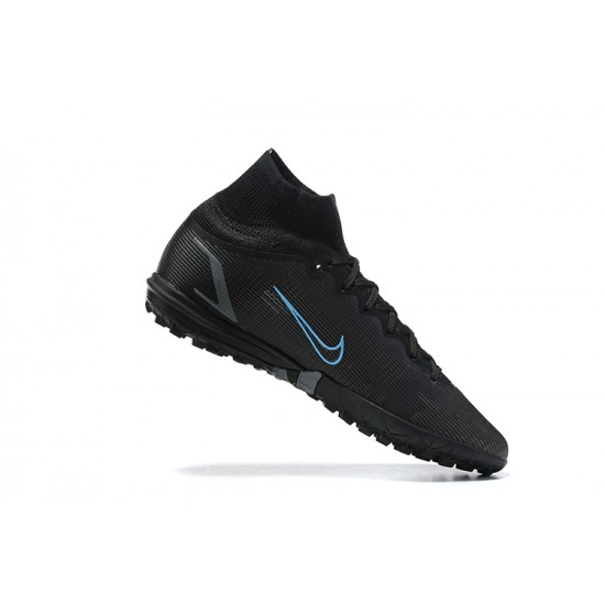 Nike Superfly 8 Academy TF Blue Black High Men Football Boots