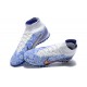 Nike Superfly 8 Academy TF Blue Gold White Men High Football Boots