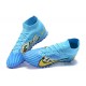 Nike Superfly 8 Academy TF Blue Yellow White Black Men High Football Boots