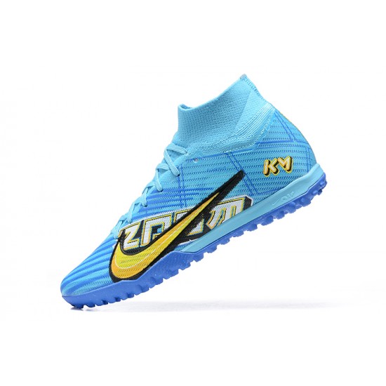 Nike Superfly 8 Academy TF Blue Yellow White Black Men High Football Boots