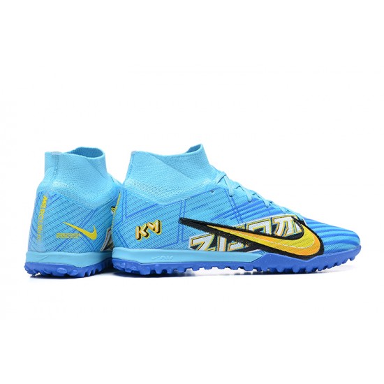 Nike Superfly 8 Academy TF Blue Yellow White Black Men High Football Boots