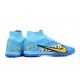 Nike Superfly 8 Academy TF Blue Yellow White Black Men High Football Boots
