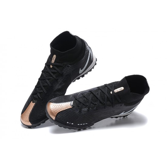 Nike Superfly 8 Academy TF Gold White Black Men High Football Boots
