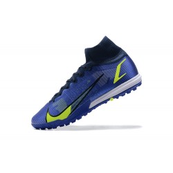 Nike Superfly 8 Academy TF Green White Light/Blue Silver High Men Football Boots