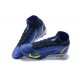 Nike Superfly 8 Academy TF Green White Light/Blue Silver High Men Football Boots