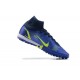 Nike Superfly 8 Academy TF Green White Light/Blue Silver High Men Football Boots