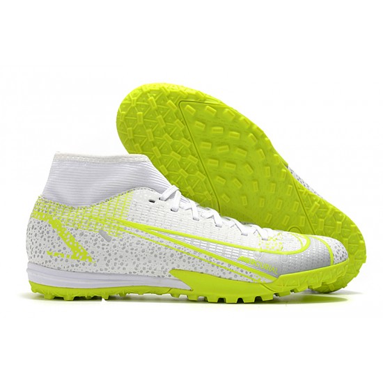 Nike Superfly 8 Academy TF High White Yellow Men Football Boots