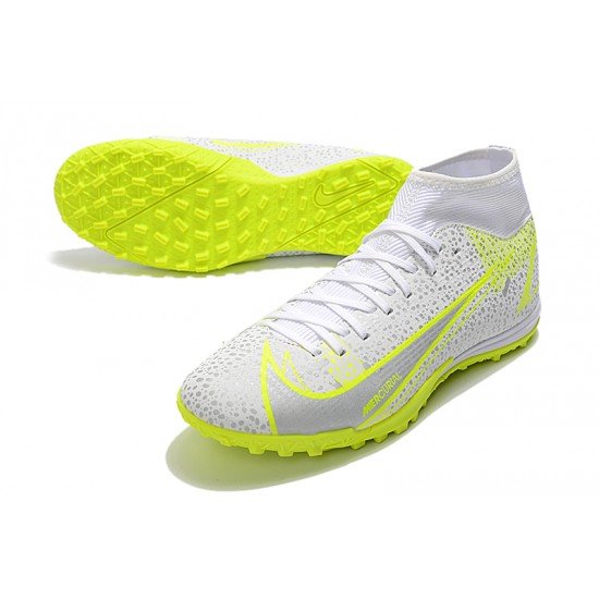 Nike Superfly 8 Academy TF High White Yellow Men Football Boots