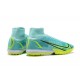 Nike Superfly 8 Academy TF LightBlue LightGreen Black High Men Football Boots