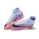 Nike Superfly 8 Academy TF LightBlue Purple Pink Men High Football Boots