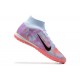 Nike Superfly 8 Academy TF LightBlue Purple Pink Men High Football Boots