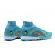 Nike Superfly 8 Academy TF LightBlue Yellow White High Men Football Boots