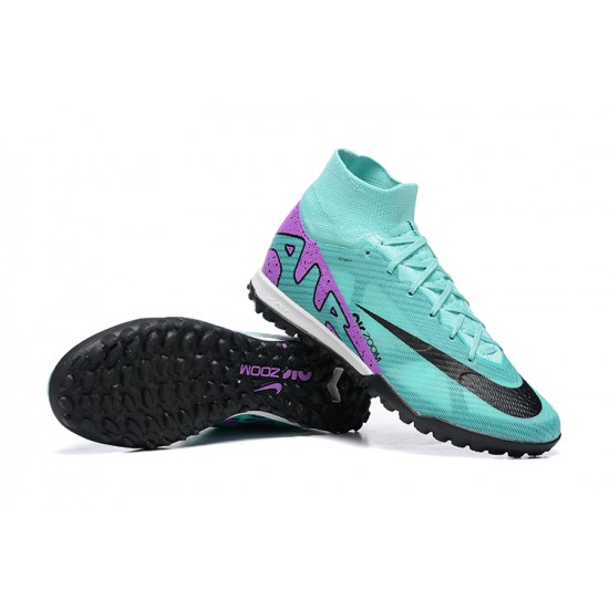 Nike Superfly 8 Academy TF LightGreen Black Men High Football Boots