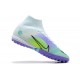 Nike Superfly 8 Academy TF LightPurple Green Yellow White High Men Football Boots