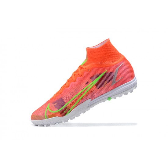 Nike Superfly 8 Academy TF Orange Green High Men Football Boots